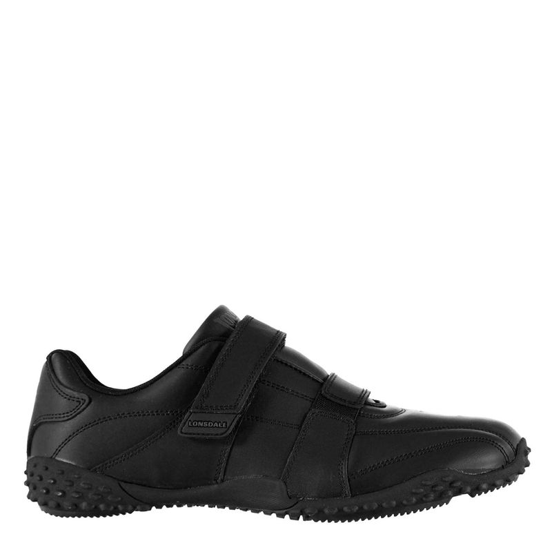 ロンズデール メンズ シューズ スニーカー Lonsdale Fulham Mens Trainers Black/Black ブラック｜ReVida 店