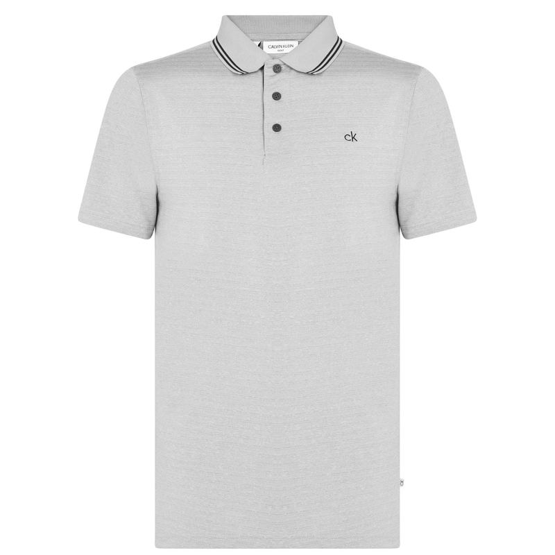 カルバンクラインゴルフ メンズ トップス スポーツシャツ Calvin Klein Golf Polo Silver Marl マール