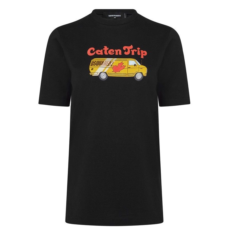 人気急上昇 ディースクエアード レディース Tシャツ トップス Caten