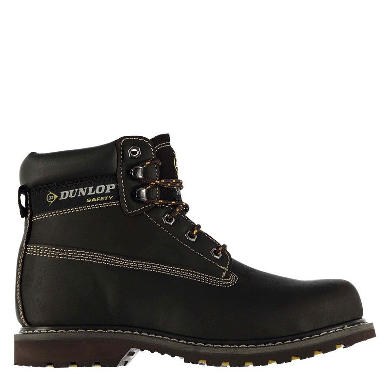 ダンロップ メンズ シューズ ブーツ・レインブーツ Tシャツ キャップ ブーツ Dunlop Nevada Mens Steel Toe Cap Safety Boots Brown ブラウン