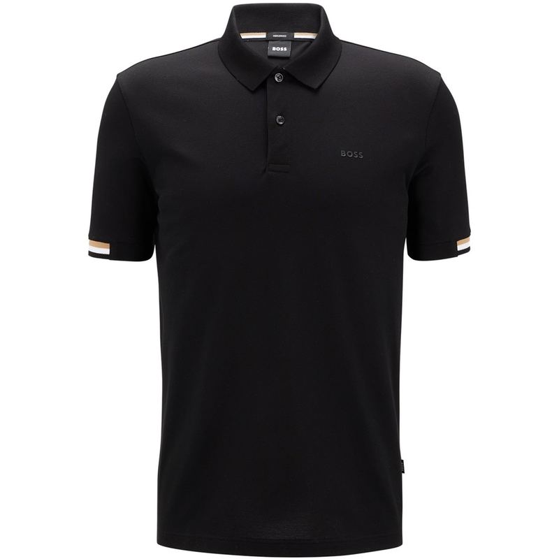 ボス メンズ トップス Tシャツ ポロシャツ Boss Parlay Polo Black ブラック｜ReVida 店