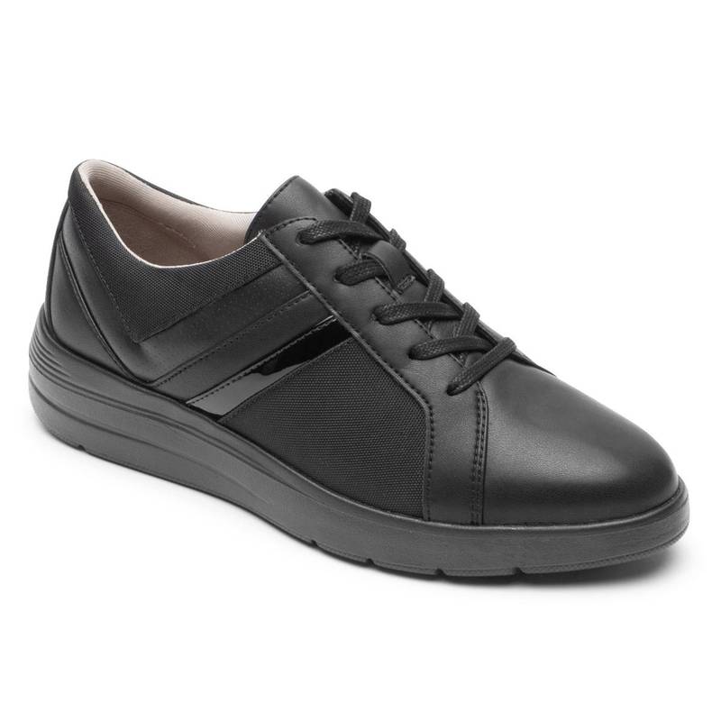ロックポート レディース シューズ ブーツ・レインブーツ スニーカー ブーツ Rockport TM Lillie Bootie Mocha Layered Sneaker Black ブラック