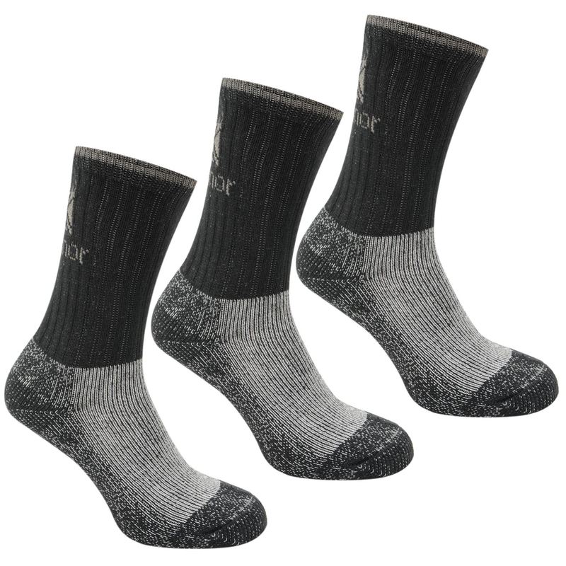 カリマー レディース アンダーウェア 靴下 ブーツ Karrimor Heavyweight Boot Sock 3 Pack Ladies Black ブラック