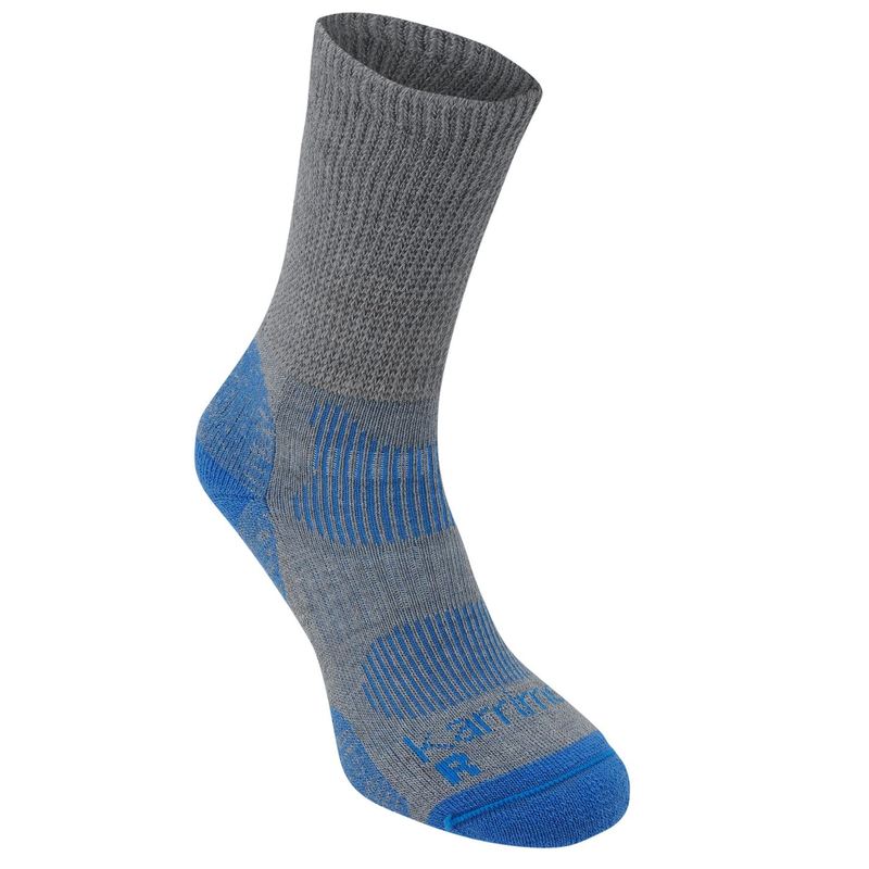 カリマー レディース アンダーウェア 靴下 Karrimor Merino Fibre Lightweight Walking Socks Ladies Grey/Blue グレー