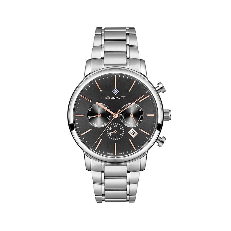 ガント メンズ 付属物 ウォッチ Gant Cleveland 錫00 Silver/Black 黒いこと メンズ腕時計-腕時計