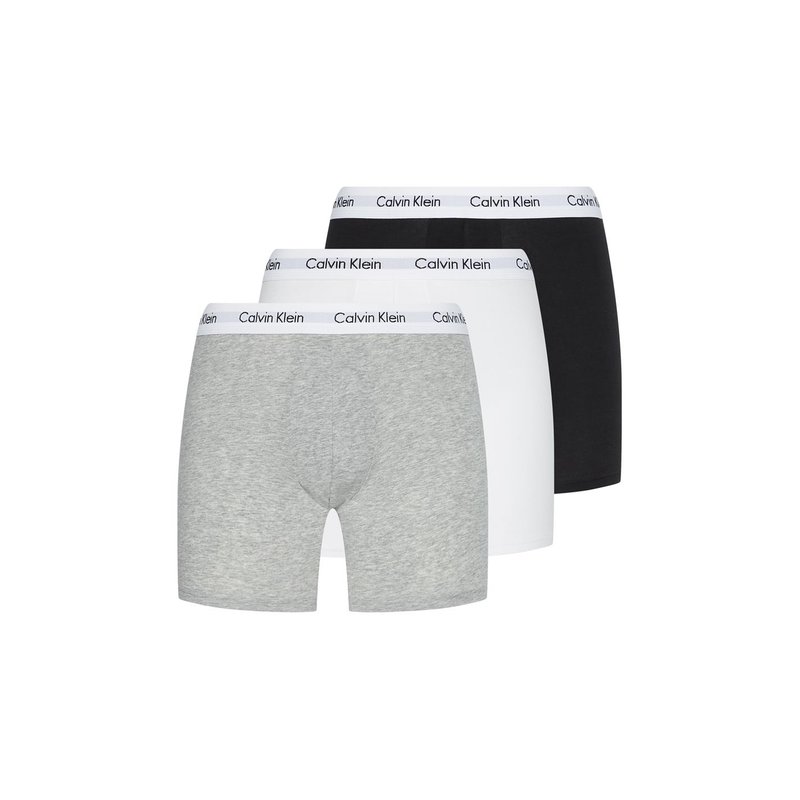 カルバンクライン メンズ アンダーウェア ボクサーパンツ Calvin Klein Pack Boxer Briefs Wht/Blk/Gry｜ReVida 店