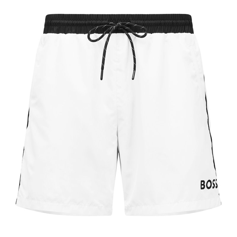 ボス メンズ 水着 ハーフパンツ・ショーツ ショートパンツ Boss Starfish Swim Shorts White/Black 100 ホワイト
