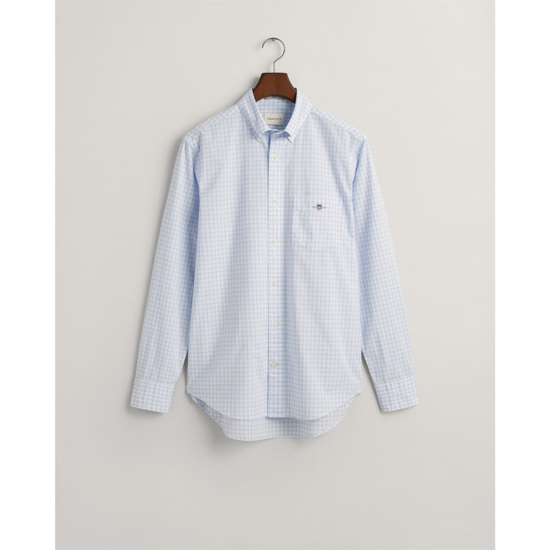 ガント メンズ トップス シャツ ギンガムチェック ギンガム Gant LS Gingham Sht Sn00 Blue 455 ブルー|ReVida 店