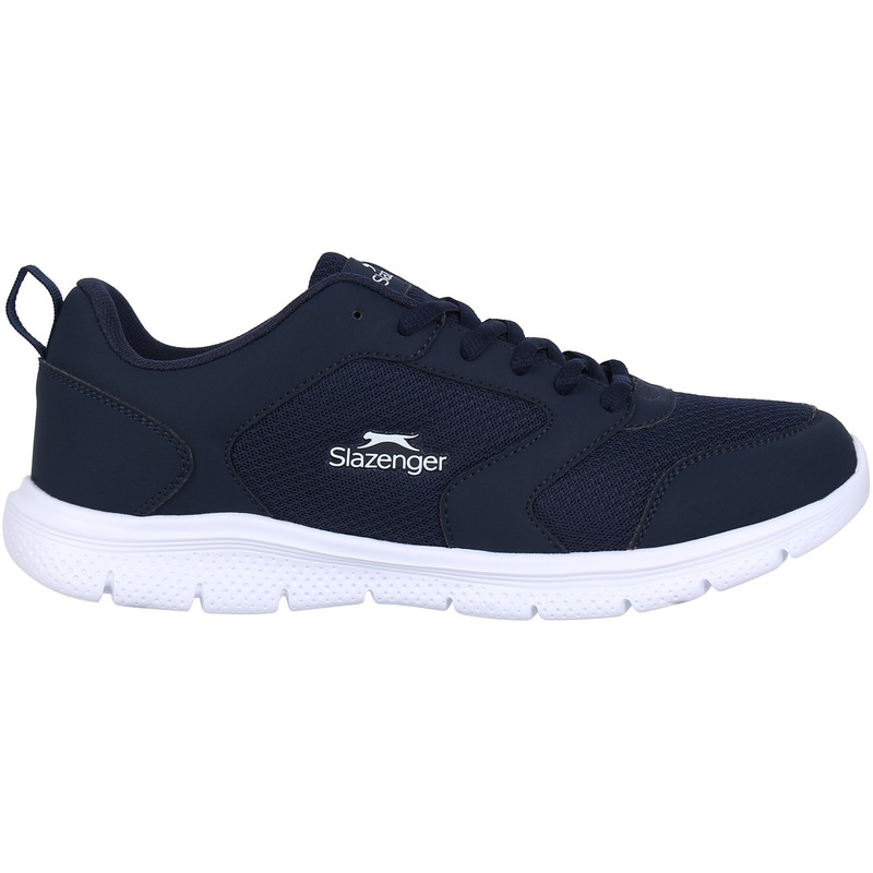 スラセンジャー メンズ シューズ スニーカー メッシュ Slazenger Force Mesh Sn00 Navy/White ホワイト