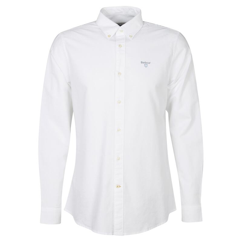 バブアー メンズ トップス シャツ オックスフォード Barbour Oxford Tailored Shirt White WH11 ホワイト｜ReVida 店