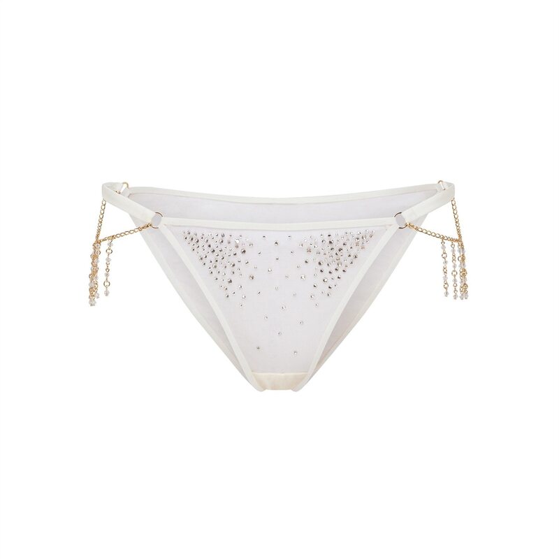 エージェントプロヴォケイター レディース アンダーお召しもの ズボン下 Agent Provocateur SOLAR Brief White/Sand 白いこと