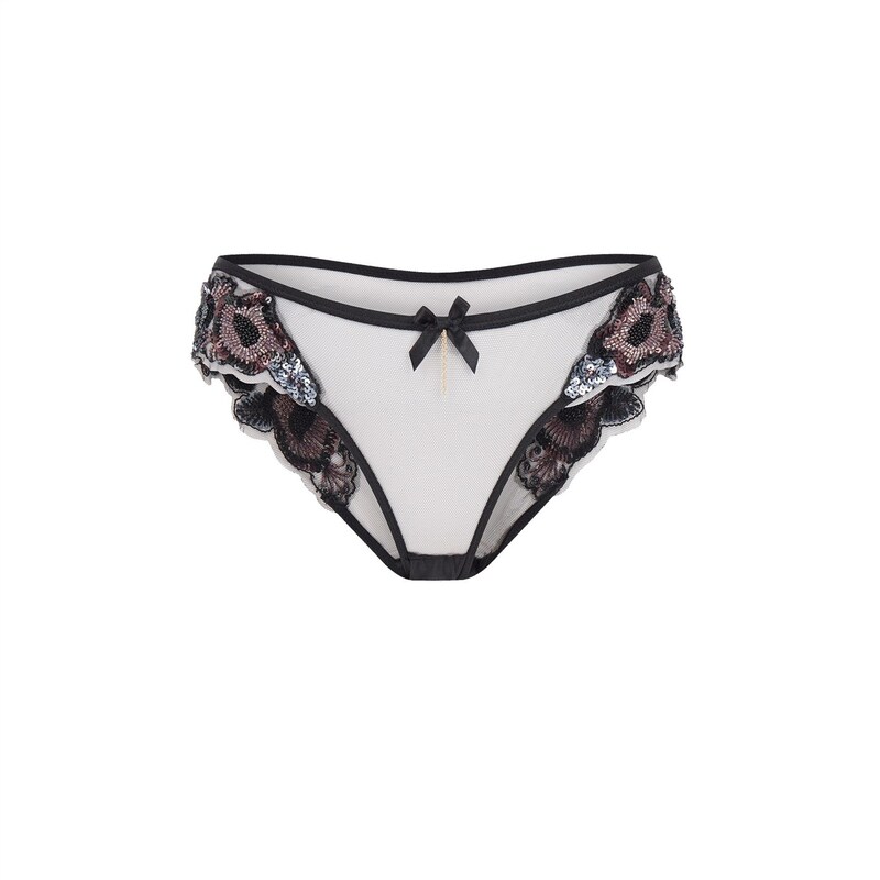 エージェントプロヴォケイター レディース アンダーウェア パンツ Agent Provocateur GIANA Full Brief Black/Petrol ブラック｜ReVida 店