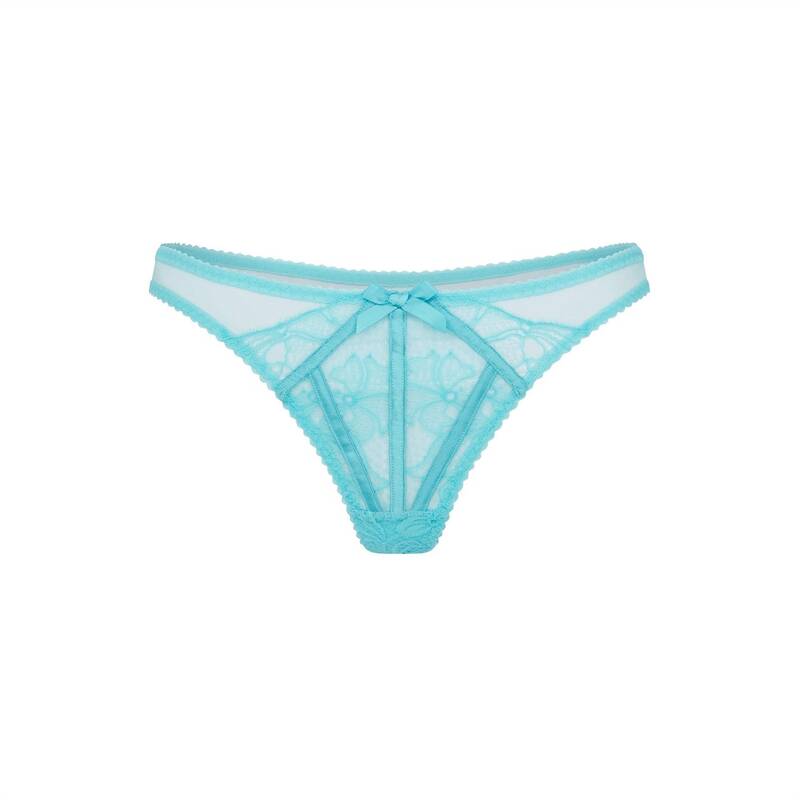 エージェントプロヴォケイター レディース アンダー御召しもの ズボン下 Agent Provocateur ROZLYN Thong Turquoise 青緑色