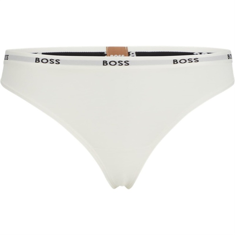 元締め レディース アンダー御召しもの ズボン下 BOSS Thong Ci 10253667 01 Open White 白いこと