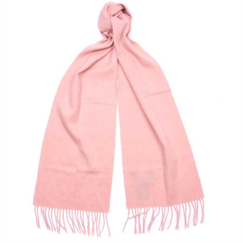 バーブァー レディース マフラー ストール スカーフ アクセサリー Lambswool Woven Scarf Pink 品質が完璧