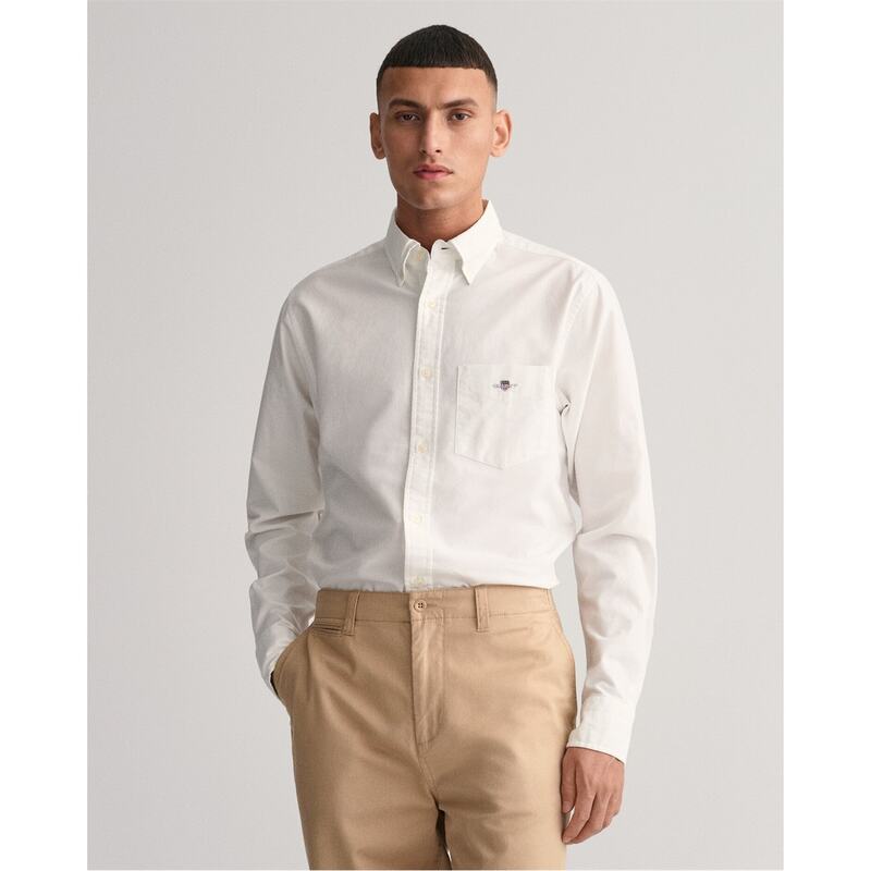 ガント メンズ トップス シャツ レギュラーフィット オックスフォード Gant Regular Fit Oxford Shirt White 110 ホワイト
