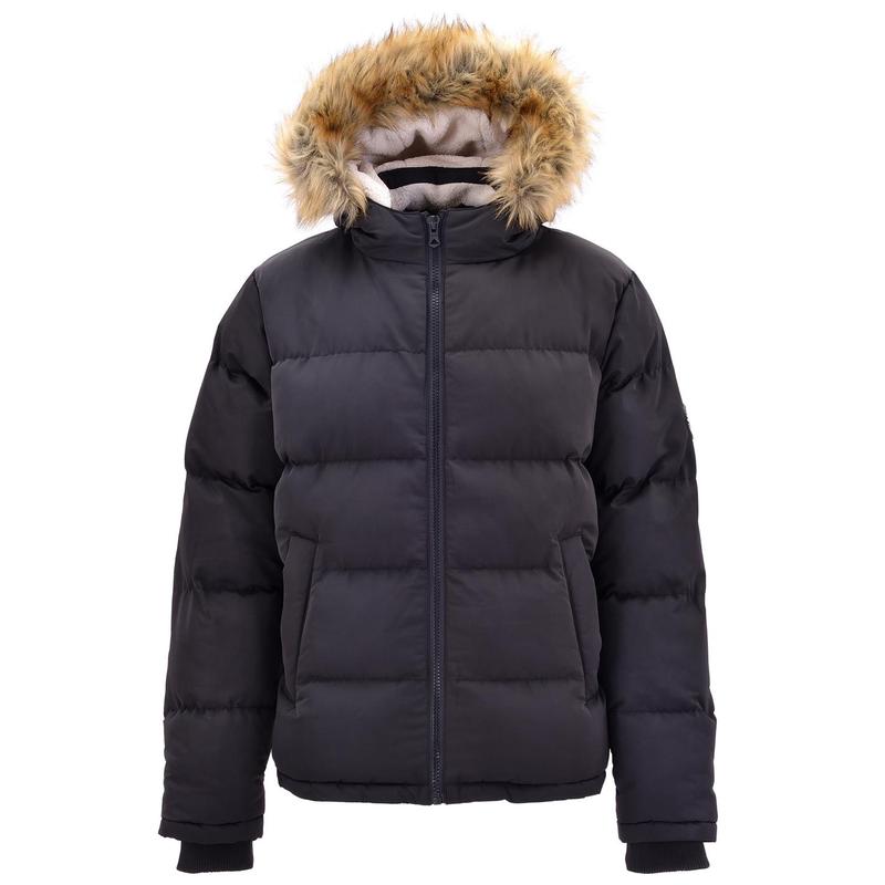 ソウルカル メンズ アウター 上衣・上衣 上衣 SoulCal 2 Zip Bubble Jacket Mens Black 黒いこと