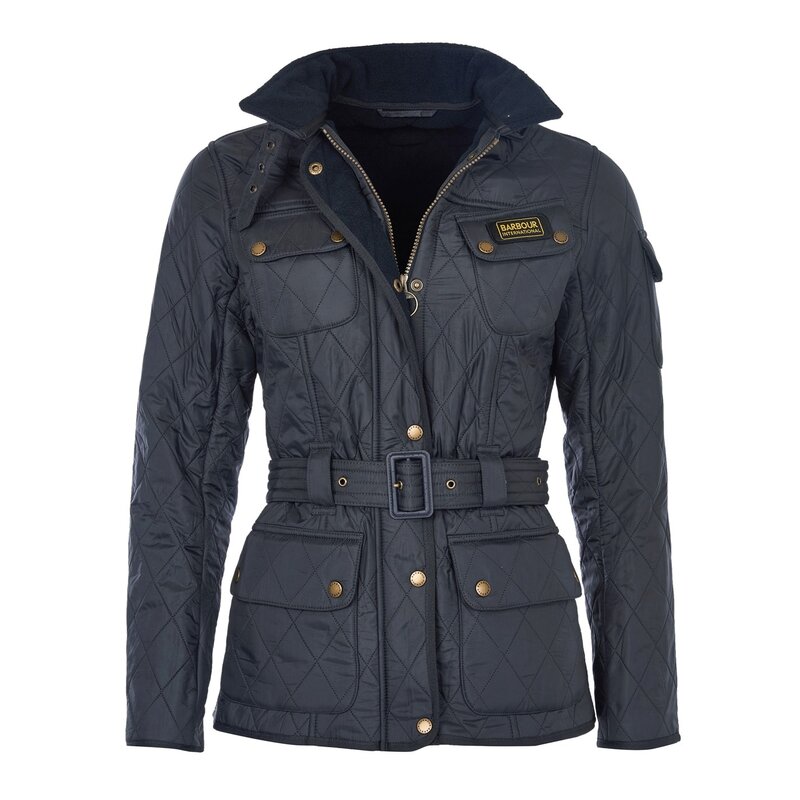バブアー レディース アウター ジャケット・ブルゾン ジャケット BARBOUR INTERNATIONAL International Polarquilt Jacket Navy ネイビー|ReVida 店