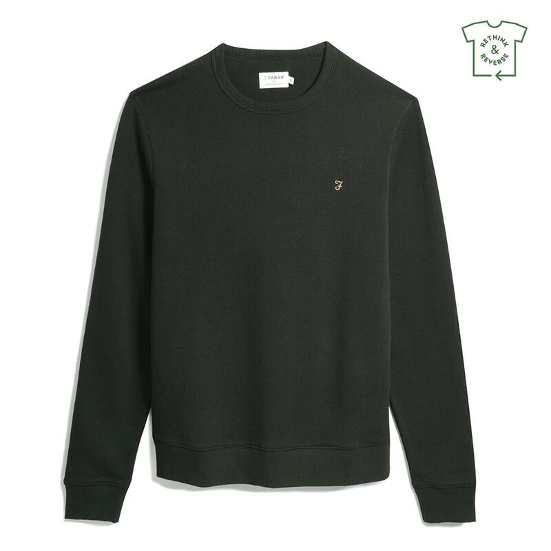 ファーラー メンズ アウター パーカー・スウェット スウェット シャツ Farah Tim Crew Sweatshirt Evergreen