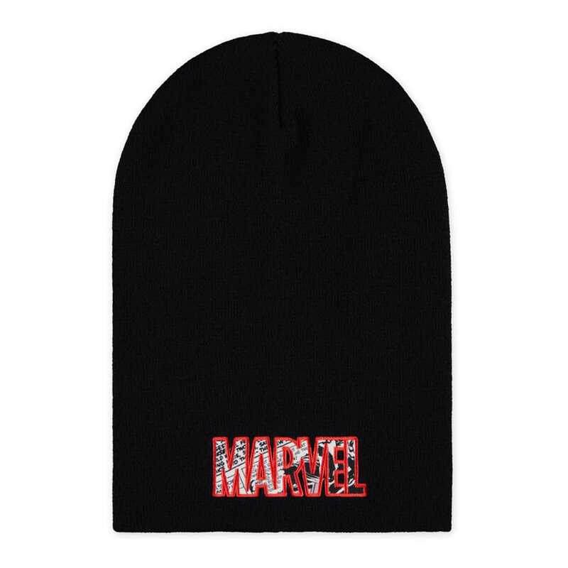 マーベル レディース アクセサリー 帽子 ロゴ MARVEL COMICS Logo Slouchy Beanie Multi マルチカラー
