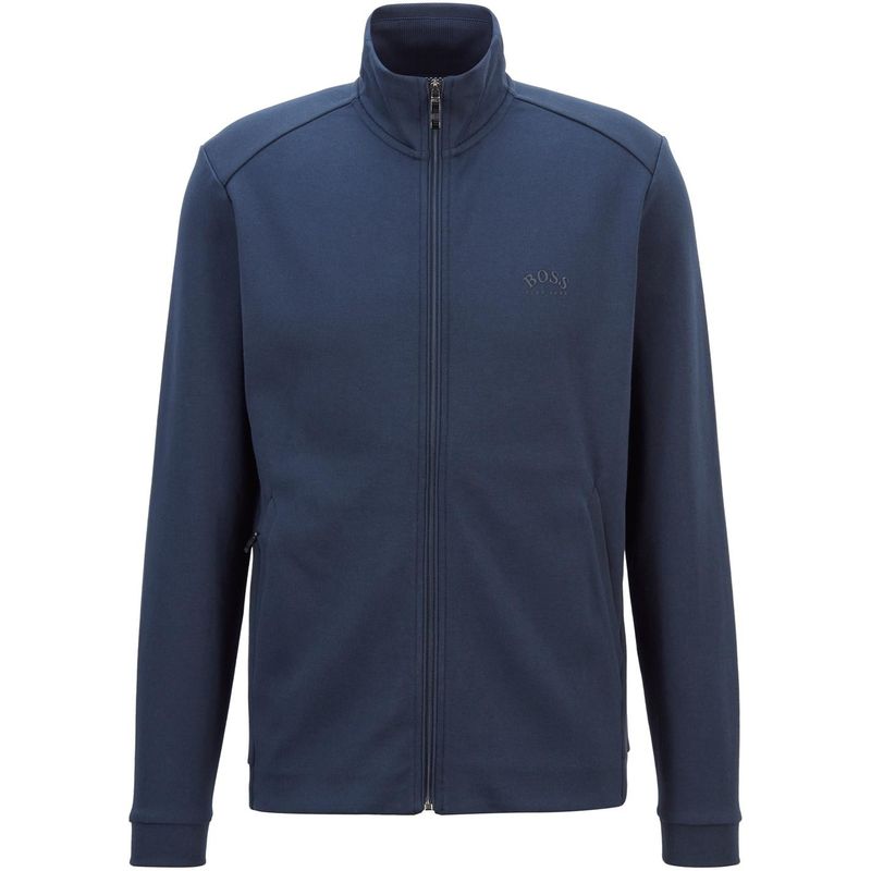 ボス メンズ ニット・セーター アウター Zip Sweatshirt Navy 410
