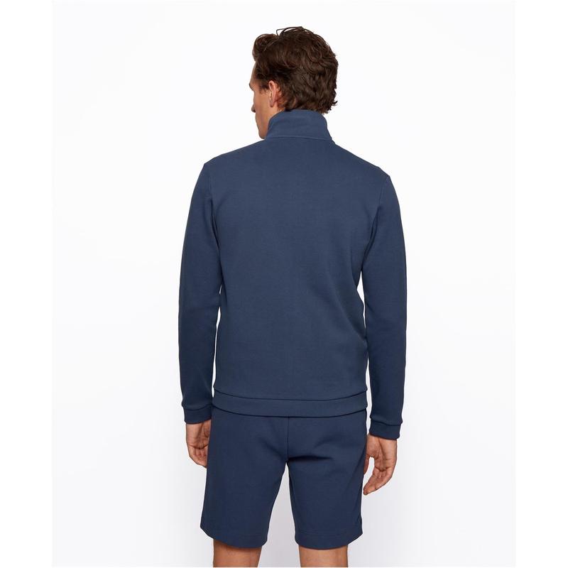 ボス メンズ ニット・セーター アウター Zip Sweatshirt Navy 410