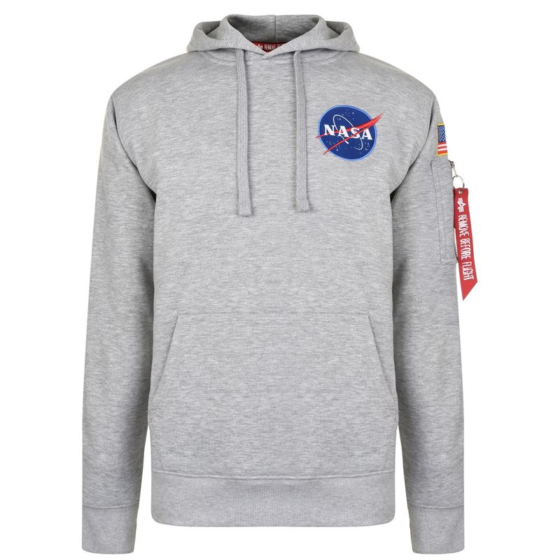 アルファインダストリーズ メンズ アウター ニット・セーター スウェット シャツ Alpha Industries Hooded Sweatshirt Grey Heather グレー