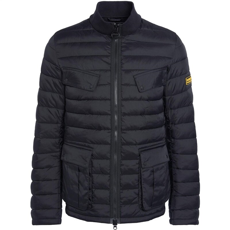 バブアー メンズ アウター ジャケット・ブルゾン キルティング ジャケット Barbour International Re-Ariel Quilted Jacket Black ブラック