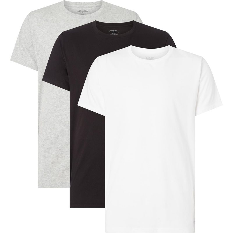 カルバンクライン メンズ トップス Tシャツ Calvin Klein 3 Pack T Shirt Black/Wht/Grey ブラック