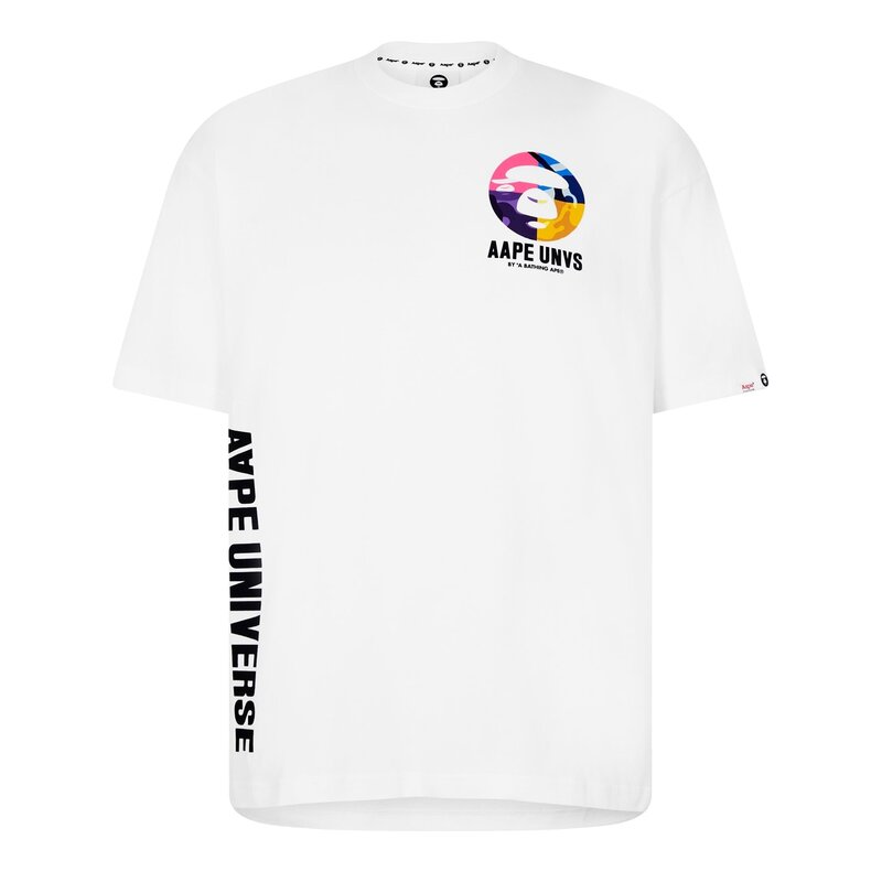 エエイプ メンズ トップス Tシャツ AAPE Universe Bones T Shirt White WHX ホワイト