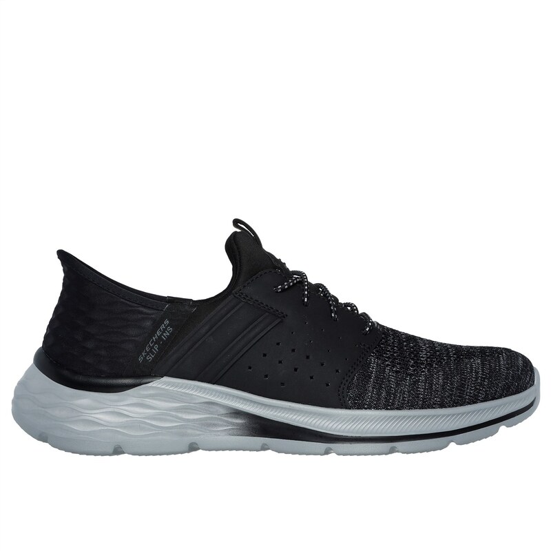 スケッチャーズ メンズ シューズ スニーカー リラックスフィット Skechers Slip-Ins Relaxed Fit: Garner - Newick Black ブラック|ReVida 店