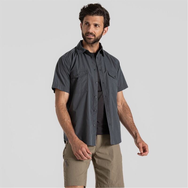 クラッグホッパーズ メンズ トップス シャツ Craghoppers Kiwi SS Shirt Dark Grey グレー 7,860円