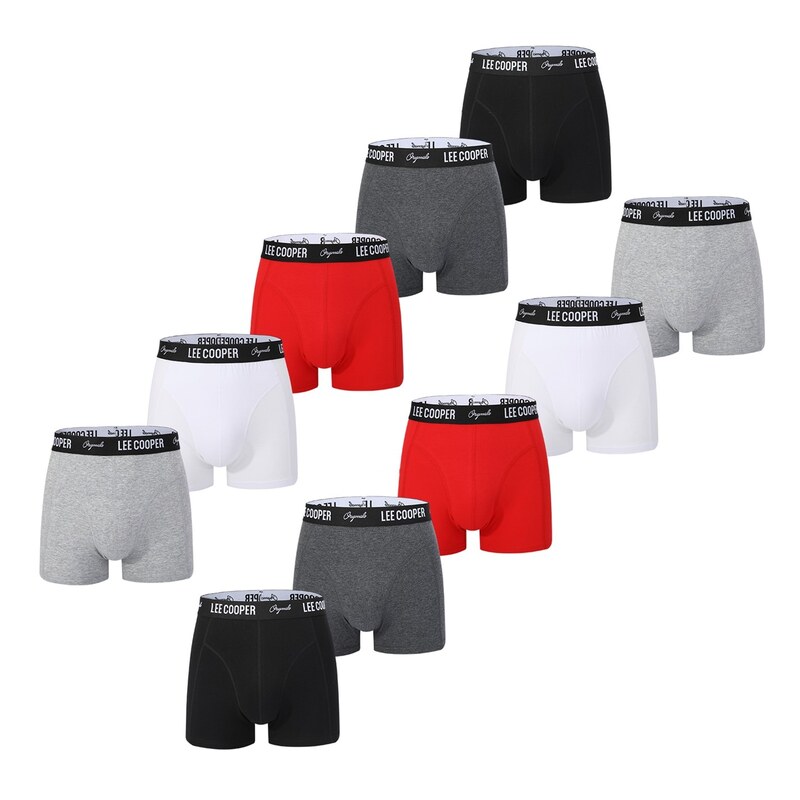レークーパー メンズ アンダーウェア ボクサーパンツ Lee Cooper cooper 10 pack Hipster trunk Mens Dark Asst｜ReVida 店