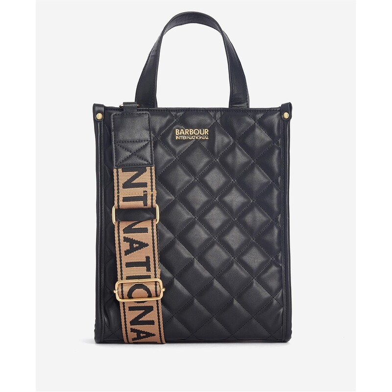 バブアー レディース バッグ ハンドバッグ キルティング Barbour International Quilted Fenchurch Tote Bag Black ブラック