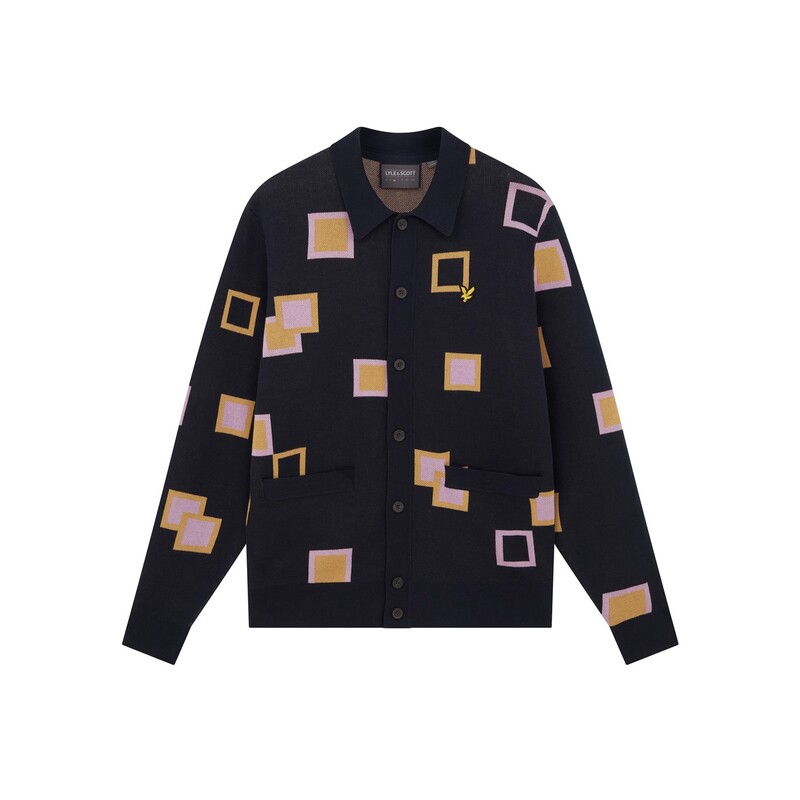 ライルアンドスコット メンズ アウター ニット・セーター ニット Lyle and Scott Lyle Square Knit Car Sn99 Dark Navy ネイビー