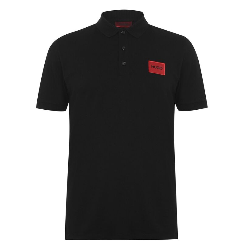 フューゴ メンズ トップス Tシャツ ポロシャツ Hugo Dereso Polo Shirt Black 001 ブラック