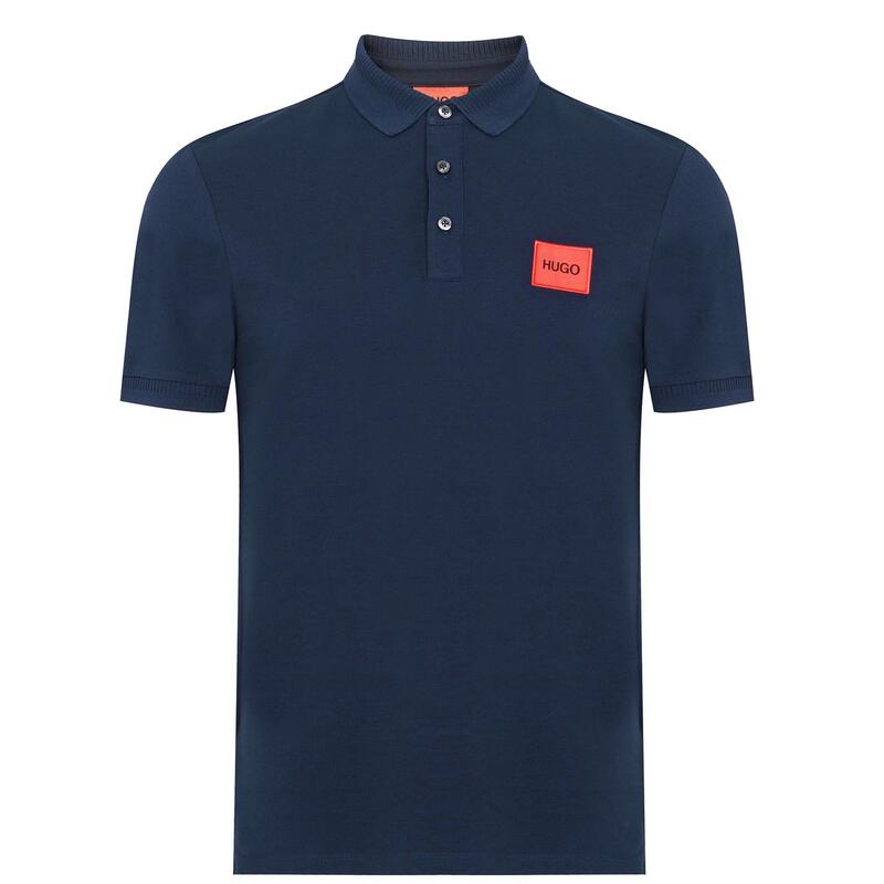 フューゴ メンズ トップス Tシャツ ポロシャツ Hugo Dereso Polo Shirt Dark Blue 405 ブルー|ReVida 店