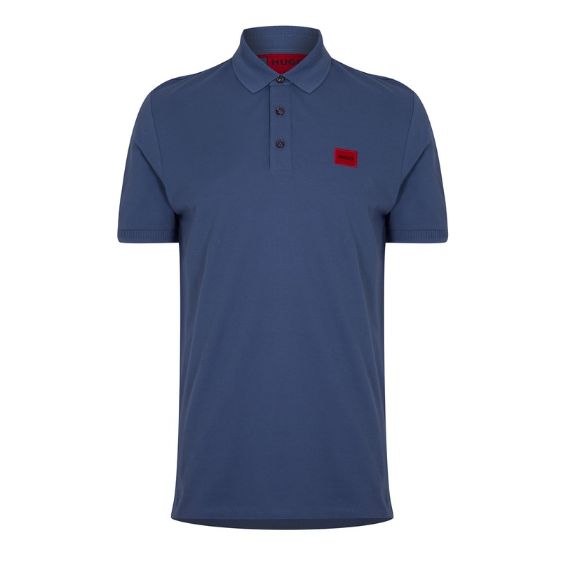 フューゴ メンズ トップス Tシャツ ポロシャツ Hugo Dereso Polo Shirt Open Blue 479 ブルー