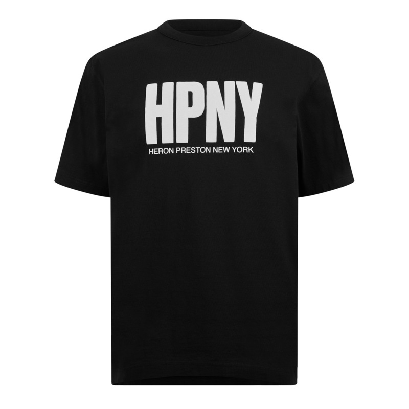 ヘロンプレストン メンズ トップス Tシャツ HERON PRESTON Hpny T Shirt Black ブラック