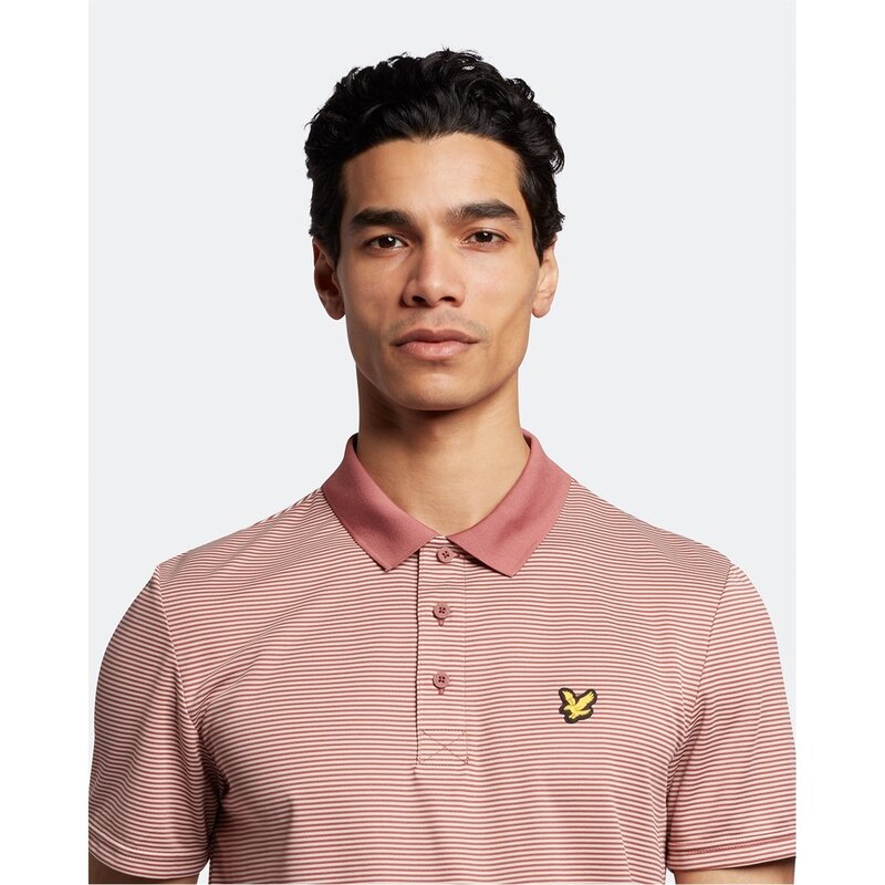ライルアンドスコット メンズ トップス ポロシャツ Lyle and Scott Lyle Golf Micro Polo Sn99 Rose Brown ブラウン