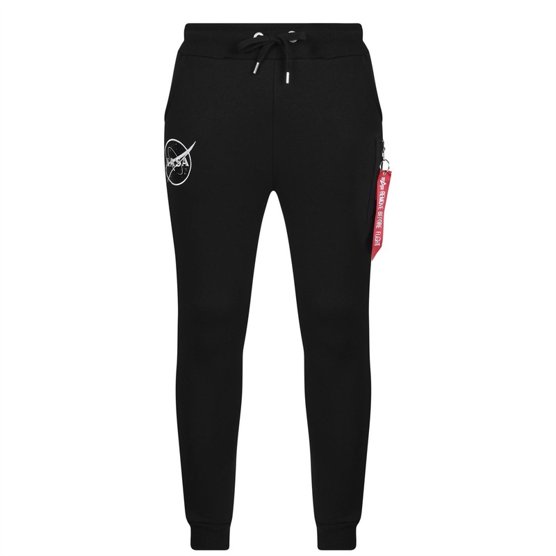 アルファインダストリーズ メンズ ボトムス カジュアルパンツ パンツ Alpha Industries NASA Jogging Pants Black 03 ブラック｜ReVida 店