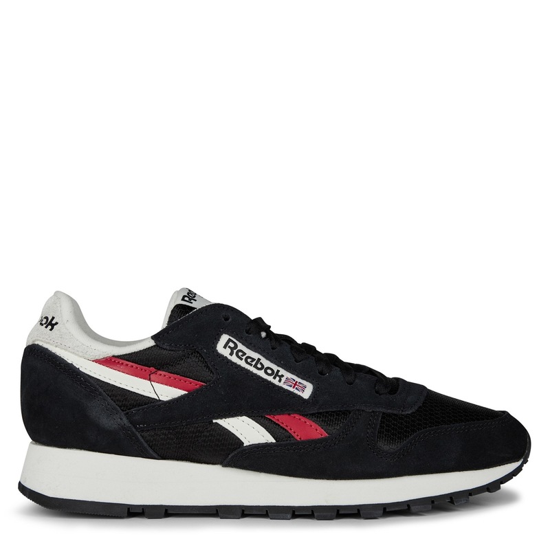 リーボック メンズ シューズ スニーカー Reebok Classic Lther Sn34 Cblack/Chalk チョーク｜ReVida 店