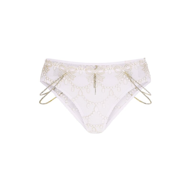 エージェントプロヴォケイター レディース アンダー御召しもの ズボン下 天鵞絨 Agent Provocateur VELVETTA Full Brief Pearl パール