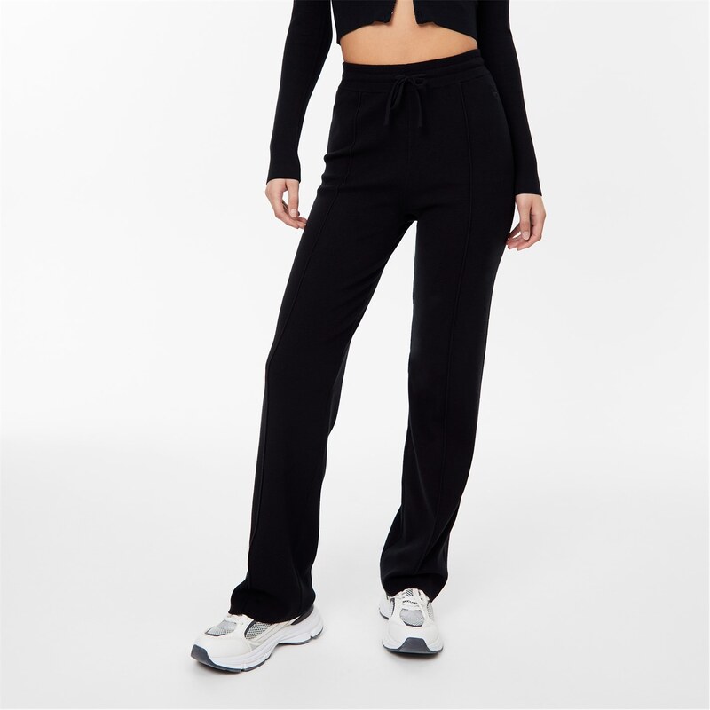 ジャック ウィルス レディース ボトムス カジュアルパンツ ニット Jack Wills Knit PinTuck Trsr Ld10 Black ブラック
