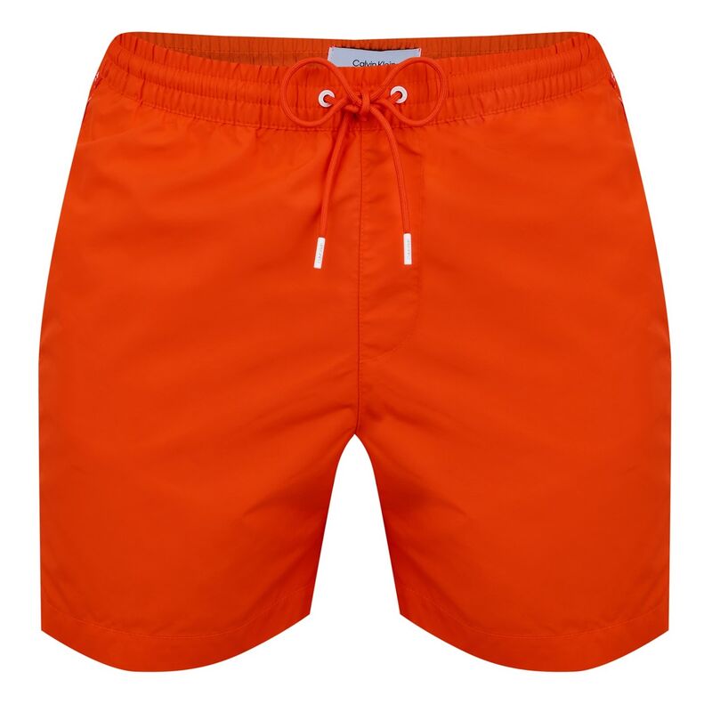 カルバンクライン メンズ 水着 ハーフパンツ・ショーツ ショートパンツ Calvin Klein Medium Tape Swim Shorts Mens Acid Orange SCZ オレンジ