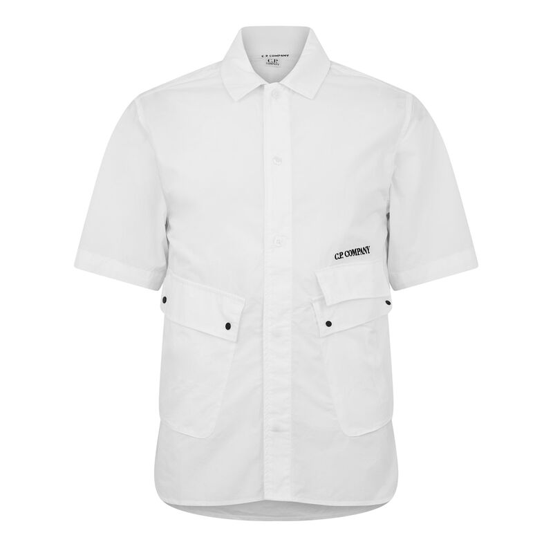 シーピーカンパニー メンズ トップス シャツ CP Company CP SS Gab Shirt Sn42 Gauze White 103 ホワイト