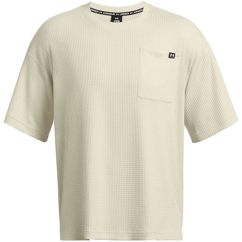 アンダーアーマー メンズ トップス シャツ Under Armour Rival Waffle Crew Silt/White ホワイト