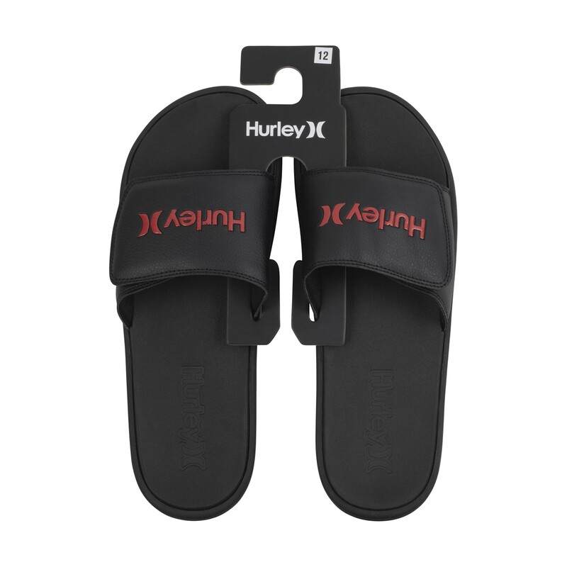 ハーレー メンズ シューズ サンダル Hurley 1Pk Vel Flip 錫99 Black/Red 黒いこと メンズ靴-スリッポン-靴