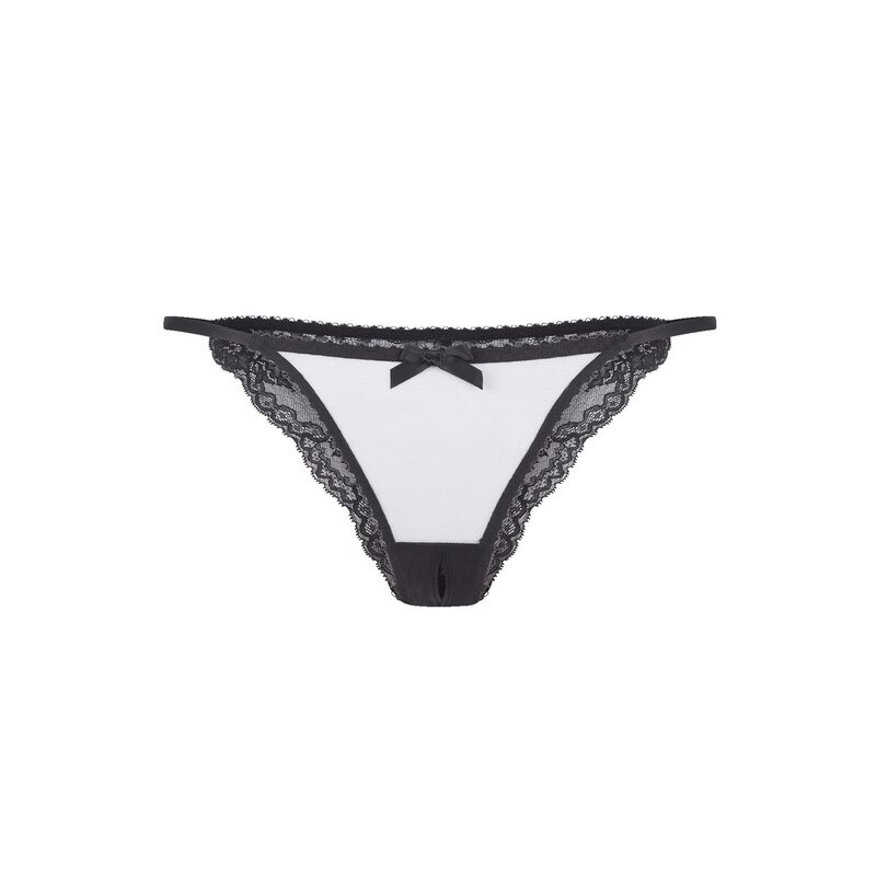 エージェントプロヴォケイター レディース アンダー御召しもの ズボン下 スピード競技 Agent Provocateur ETTIE LACE Ouvert Black/Red 黒いこと