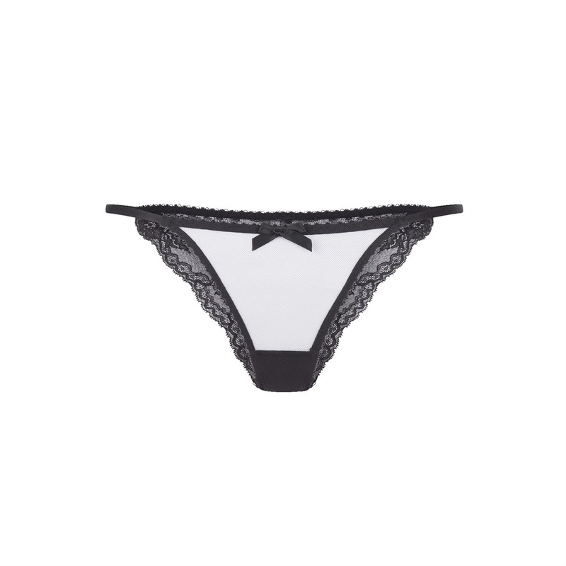 エージェントプロヴォケイター レディース アンダー御召しもの ズボン下 スピード競技 Agent Provocateur ETTIE LACE Full Brief Black/Red 黒いこと